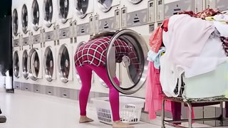 Brunette amateur takes down the undies to fuck with random guy