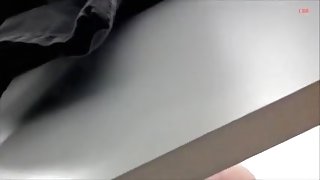 I was behind the door trying to spy babes horny booty