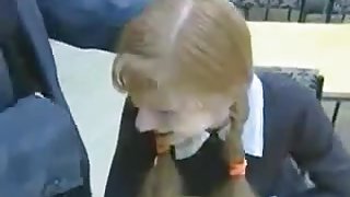 Ginger Pigtailed Schoolgirl Gets Her Teachers Cock !
