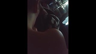 Daddy records me sucking that big black cock