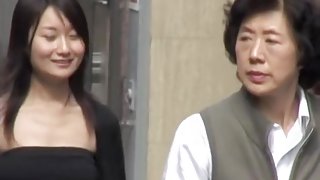 Two Japanese babes got boob sharked in just a few seconds