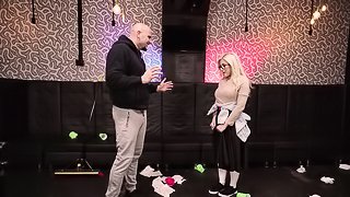Cristi in stocking having her anal smashed hardcore