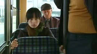 Japanese Babe Enjoys Blowing A Horny Guy She Met On The Bus