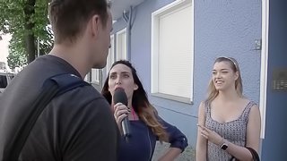 German blonde teen fucks a stranger