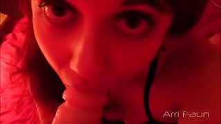 POV Blowjob Teen Redhead Sucks and Teases Cock