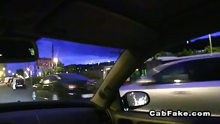 Revenge sex tape in fake taxi