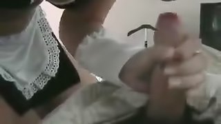 Sexy Maid Latina Gives Her Man a Good Fuck