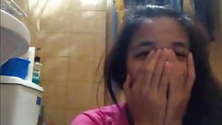 Philippine girl toilet strip tease