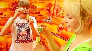 Rita ends up in bed with her sexy lesbian friend