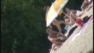 Mature amateur nudist beach cam voyeur vid