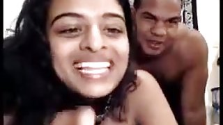 Indian couple fooling around on webcam