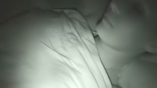 Homemade night vision video of an amateur couple fucking