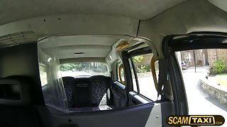 Big tits Chantelle gets pussy pounded by the pervy cab driver in the backseat