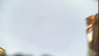 Colorful underskirt revealed voyeur video collection