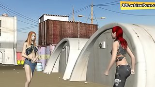 Sexy women have extraterrestial sex