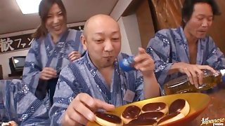 Guys Team Up On Mirei Yokoyama To Get Her Cumming