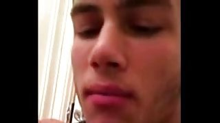 Michael Hoffman masturbating   eating his own cum!