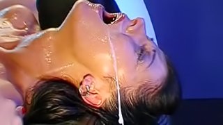 Curly slut gets it in the ass