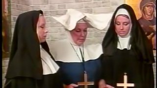 Nasty nun gets her butt spanked in a parody sex video