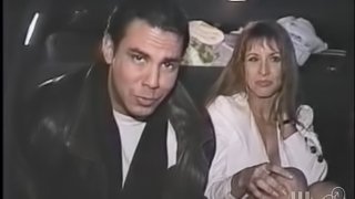 Retro video with two brunettes having wild foursome sex