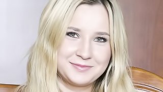 Young first blonde teen russian