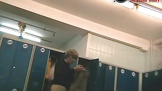 Older hot slut caught naked on a voyeur spy cam video