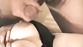 Busting a nut on the wife's succulent tits, enjoy!