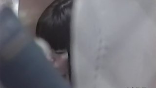 Skinny Japanese hottie masturbates in Japanese sex video