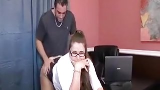 Secretary ass sticking out for the boss