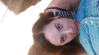 Outdoor blowjob