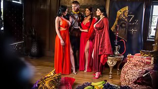 Sex goddess Ayda Swinger hard fucked by a horny as a hell knight